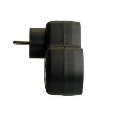 Разветвитель сетевой 3-местный с/з Stekker ADP16-13-21, 250V,16A, ABS огнеустойчивый пластик, черный 50108 4