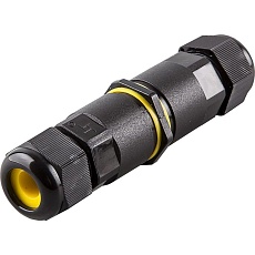 Соединитель-коннектор для проводов LD518, 2-контактный, водонепроницаемый, черный 49186 1