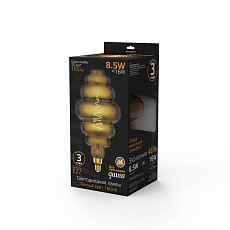 Лампа светодиодная филаментная Gauss E27 8,5W 1800K серая 161802005 4