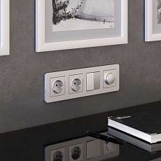 Рамка Werkel Platinum на 4 поста алюминий W0042606 4690389184505 3