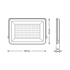 Прожектор светодиодный Gauss Qplus 100W 6500К 690511100 1
