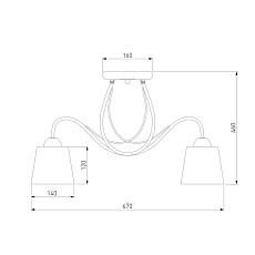 Потолочная люстра Eurosvet 70062/5 белый 1