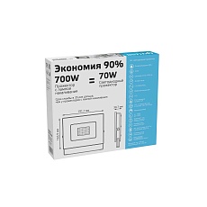 Прожектор светодиодный Gauss 70W 613100370 4