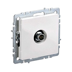 ТВ-розетка оконечная TV IEK Brite белая BR-A10-O-K01