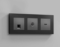 Лицевая панель розетки AMBRELLA VOLT AP6640 1