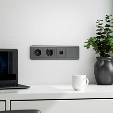 Заглушка Werkel графит рифленый W1159204 4690389158520 1