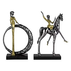 Статуэтка настольная ArtHomeDecor PRETTY WOMAN 7405 BLACK & GOLD 1