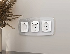 Лицевая панель розетки AMBRELLA VOLT OP1260 1