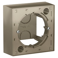 Коробка для наружного монтажа Systeme Electric AtlasDesign шампань ATN000500