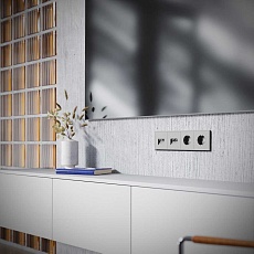 Розетка телевизионная встраиваемая S70 TV+RJ45 кат. 6, (кашемир) Voltum VLS060703 4