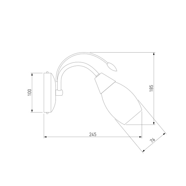 Бра Eurosvet 22080/1 золото Фото № 2