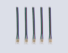Соединитель гибкий односторонний AMBRELLA LIGHT ILLUMINATION COB RGB 12/24V для лент 10mm (4 конт.) (5шт. в комплекте) GS7411 2