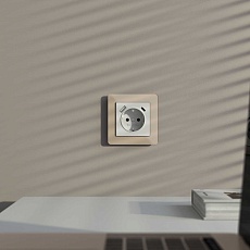 Рамка Werkel Acrylic на 1 пост айвори W0012743 4690389186271 1