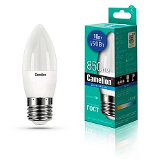 Лампа светодиодная Camelion E27 10W 6500K LED10-C35/865/E27 13564