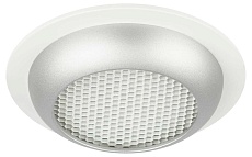 Светильник встраиваемый ЭРА KL111 WH/SL под лампу GX53 белый/серебро матовый Б0061539