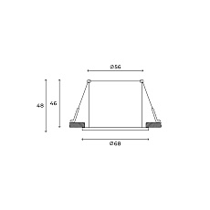 Встраиваемый светильник Hesby Lighting Hesby Verdal IP20,50Вт, GU10, белый HSBL_0101 1