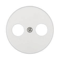 Накладка LK Studio розетки TV+FM, 2 отверстия (белый) Vintage 885204-1