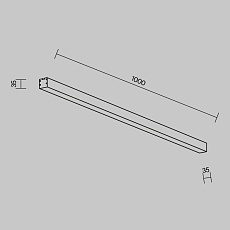 Линейный светильник Maytoni Technical LL311012 1