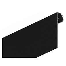 Теневой напольный плинтус FerGipps черный ПП 90 УТ000002532