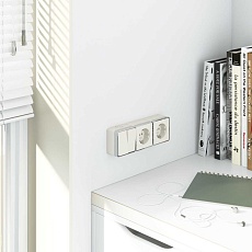 Выключатель двухклавишный Werkel Gallant слоновая кость W5020003 4690389164125 1