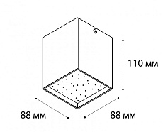 Потолочный светодиодный светильник Italline DL 3028 black 3000K 3