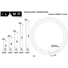 Подвесной светильник iLamp Casa 966C-12 CR+CL 1