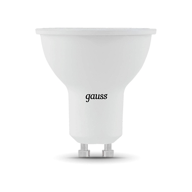 Лампа светодиодная Gauss GU10 5W 3000K матовая 101506105 Фото № 5