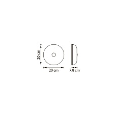 Светильник настенно-потолочный (Бра) 10W 3000K оранжевый Catania Lightstar 689613 2