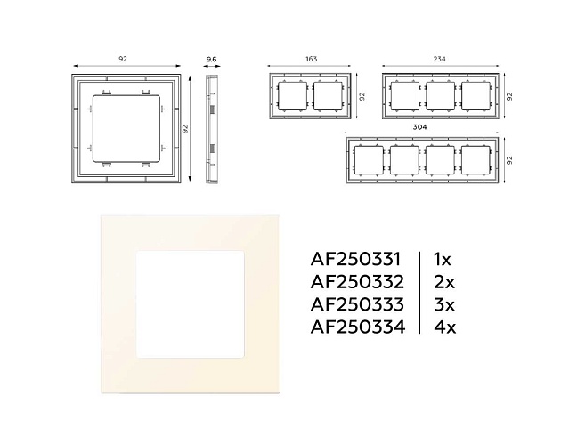 Рамка AMBRELLA VOLT AF250334 изображение 3 Рамка AMBRELLA VOLT AF250334 Фото № 3