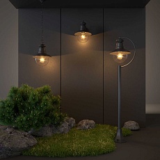 Уличный настенный cветильник Elektrostandard Talli D GL 3002D черный a038480 1