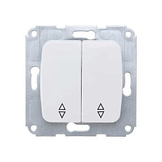 DEA Выключатель (переключатель) 2кл прох. с/у 10А мех. белый KRANZ KR-78-0207