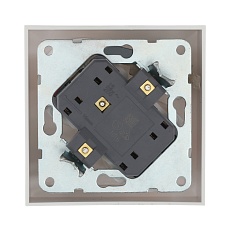 Розетка LK Studio двойная с з/к, со шторками (бежевый) LK60 863501-1 2