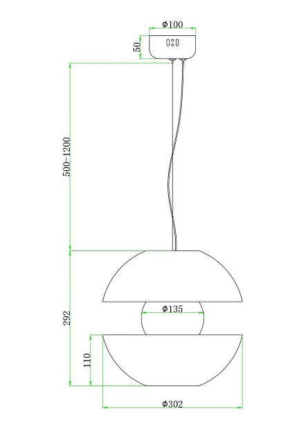 Подвесной светодиодный светильник Maytoni Rebel MOD322PL-L6B3K Фото № 2