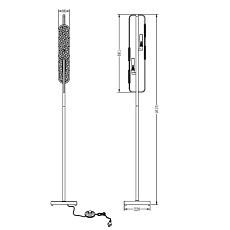 Торшер Maytoni Marmo MOD099FL-02G 3