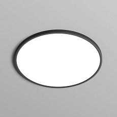 Потолочный светодиодный светильник Denkirs Thin DK6524-BK