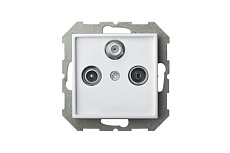 ТВ-розетка проходная Liregus Epsilon белый 28-029 1