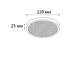 Потолочный светодиодный светильник Italline IT011-5020 black 1