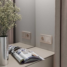 Розетка с заземлением Werkel шампань рифленый W1171010 4690389160325 5