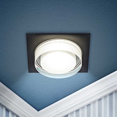 Светильник встраиваемый декоративный ЭРА DK108 BK под лампу MR16 GU5.3 черный Б0058399