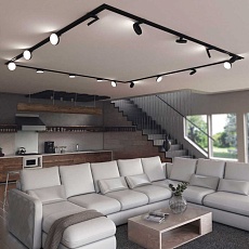 Трековый светодиодный светильник Elektrostandard Pila 85078/01 черный a056103 2