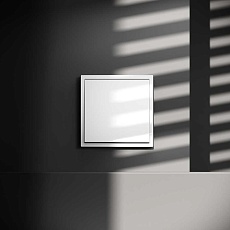 Заглушка Voltum S70 с суппортом, (белый глянцевый) VLS080101 1