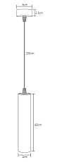 Подвесной светодиодный светильник Fiberli Tube460WW 12110203 1