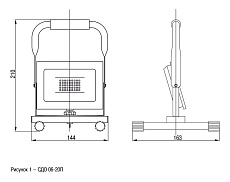 Прожектор светодиодный IEK СДО 06-20П 20W 6500K LPDO603-020-65-K02 1