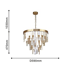 Подвесная люстра Favourite Shally 4199-10P 2