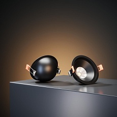 Встраиваемый светодиодный светильник Elektrostandard Slide 25083/LED 6W 4200K чёрный a062944 1