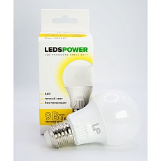 Светодиодная лампа LEDS POWER A60 E27 9Вт 3000К 006581 2