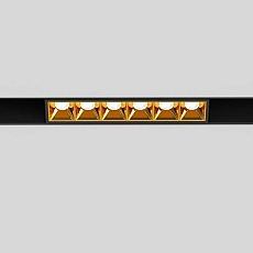 Трековый светодиодный светильник Elektrostandard Slim Magnetic Artas 85101/01 черный/золото a064528 1