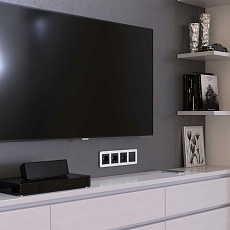 Рамка Werkel Platinum на 4 поста алюминий W0042606 4690389184505 1