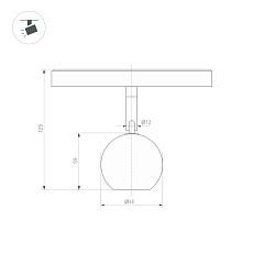 Трековый светодиодный светильник Arlight Mag-Orient-Orb-R60-10W Warm3000 036808 1