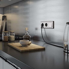 Выключатель одноклавишный Werkel глянцевый никель W1110002 4690389157585 2